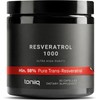 Toniiq Trans Resveratrol 1000mg 98% Pure, Highly Purified Bioavailable Resveratrol