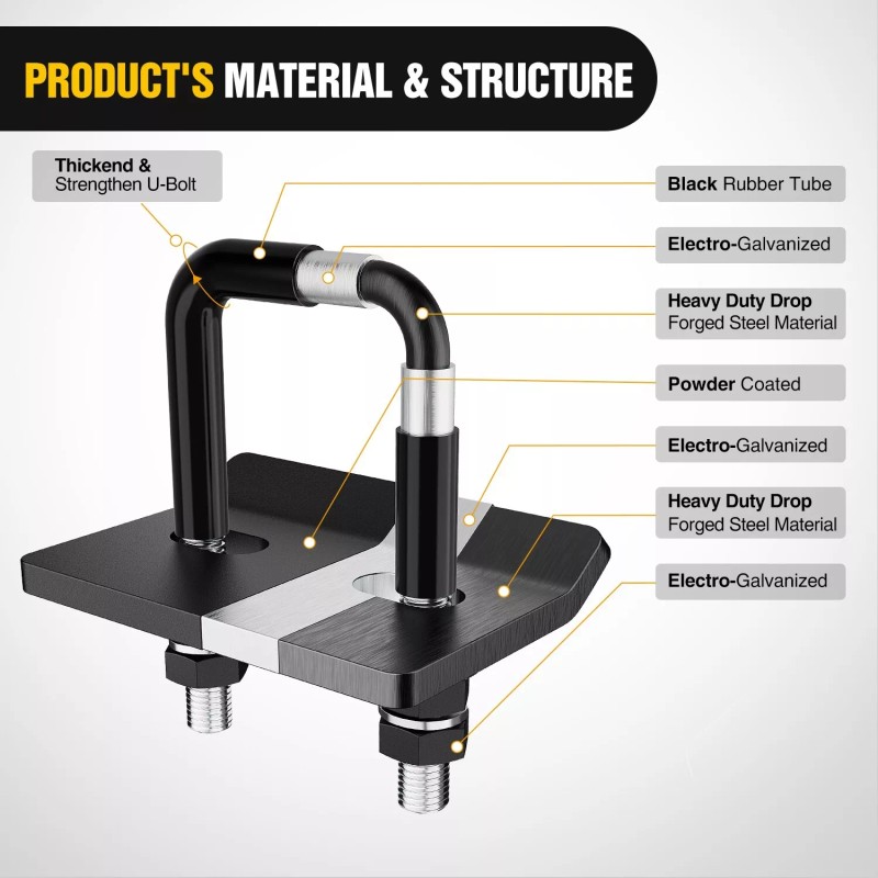 Nilight Trailer Hitch Tightener for 2" Trailer Hitches Anti Rattle