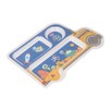 Kids Dinner Plate with Spoon Bamboo Fiber Divided Plates Cartoon