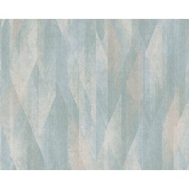 CONCORD WALLCOVERINGS ™ Sample for Display Purposes Only Modern Textured Wallpaper Graphics, Vinyl Accent Wall, Beige, Blue, Cream, Green, Turquoise, 7 in x 10 in, 391042