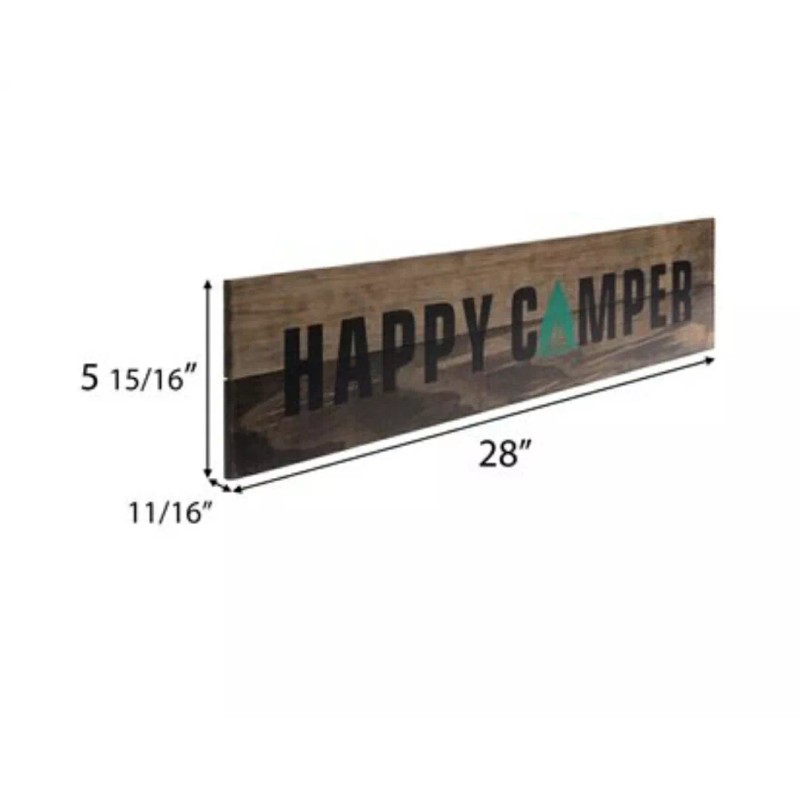 Hobby Lobby HAPPY CAMPER: WOOD: WALL: SIGN: CAMPING: HOME: OFFICE: