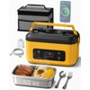 TaskStar Heated Lunch Box, Cordless Battery Powered Electric Lunchbox