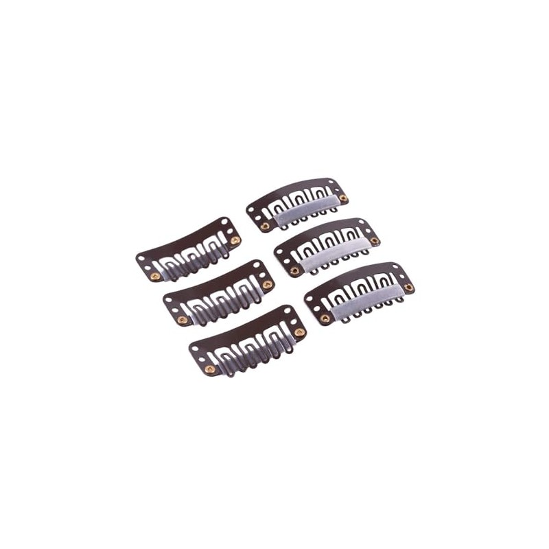 20 Pieces Hair Extensions Clips 32mm U-Shape Snap Clips with