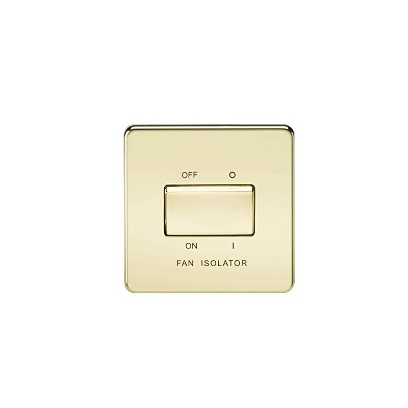 Knightsbridge SF1100PB Screwless 10 A 3 Pole Fan Isolator Switch,