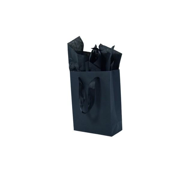JUNESHE Small Gift Bags with Handles & Tissue Paper,4 Pack