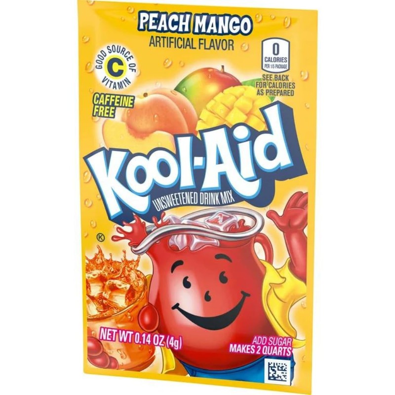Kool Aid Powdered Packets Peach Mango, 45 Envelope CT.