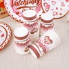 100 pcs Romantic Heart Valentines Plates and Napkins and Cups
