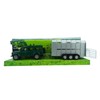 Landrover Defender With Cattle Trailer - Livestock Transport (BT156) GREEN