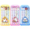 Molang Figure Cartridge Pencil 4pcs Set - Kawaii Korean Stationery,