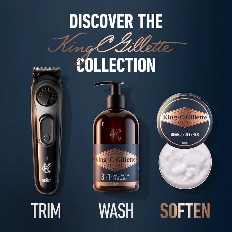 King C. Gillette Soft Beard Balm, Deep Conditioning with Cocoa