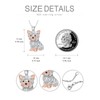 Lypic Yorkie Gifts 925 Sterling Silver Cute Pet Dog Necklace