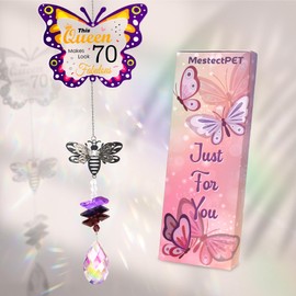 70th Birthday Gifts For Women, 70th Birthday Decorations, Crystal Suncatcher Gifts for Mum, Sister, Nan, Nanny, Nana, Auntie, Wife, Friends, Party Decoration 1955 70th Gift idea for Women