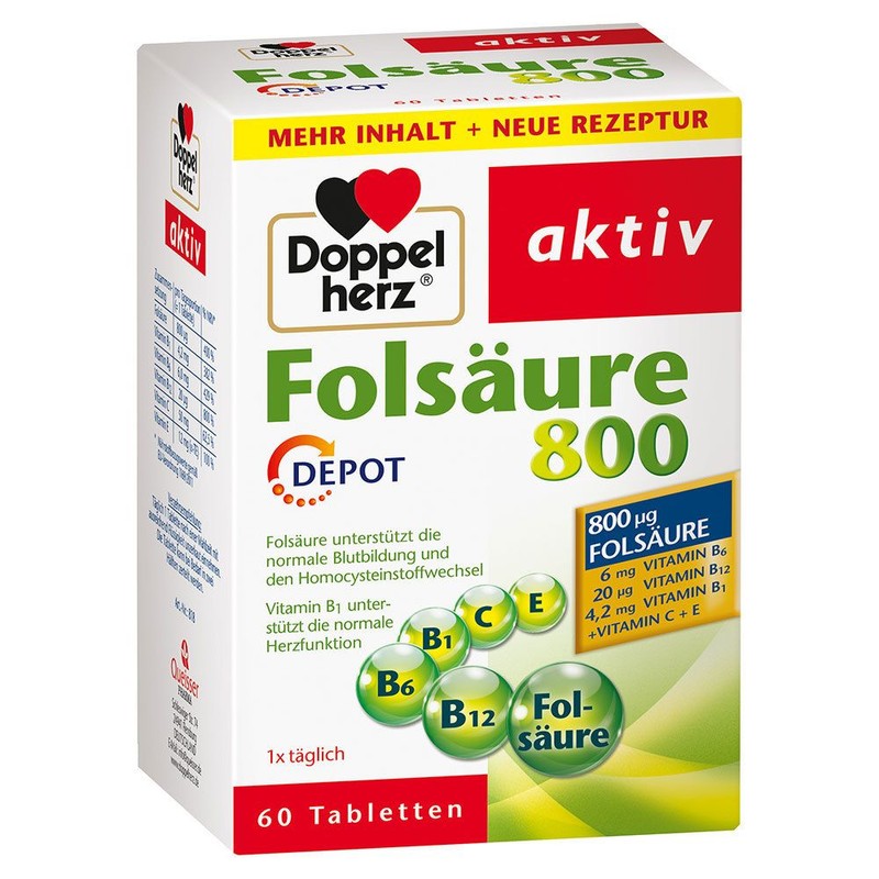 Doppelherz Folic Acid 800 60 cap