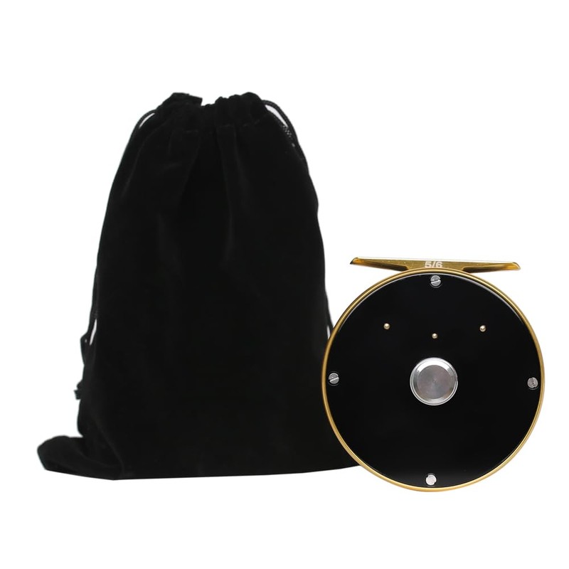 Vintage Classic Fly Fishing Reel,Right/Left Handle Position, Fly Reel (Black