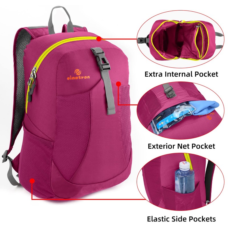 sinotron Lightweight Packable Backpack, Small Foldable Hiking Backpack Day Pack