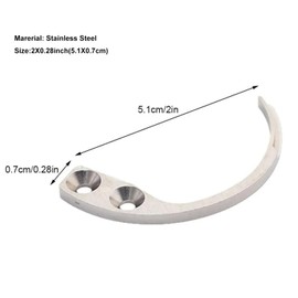 SUZLFTDZSW 2PCS Stainless Steel Metal Hooks for Hanging,Metal S Hook,