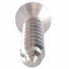 #10 x 1-1/2" Oval Head Sheet Metal Screws, Square Drive,