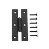 Renovators Supply Manufacturing H Cabinet Hinges 3 in. Black Wrought