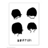 Funny Humorous 'David Shrigley Beatles' Novelty Postcard