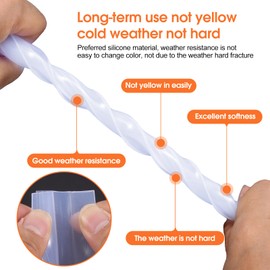 Soezy 3meters (120") Glass Shower Door Seal Strip Frameless Seal Shower Door Sealing Strips Silicone Rubber Window Seal to Stop Shower Leaks Flexible Weatherproof Seal for Bathroom(U-Type 10mm (3/8")