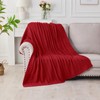 Douceur Christmas Red Throw Blanket for Bed, Soft Cozy Lightweight