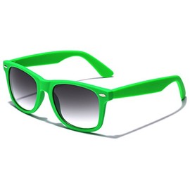 Retro Rewind Colorful Fashion Sunglasses for Men & Women - UV400 Retro Glasses for Boys & Girls - Colored Sunglass Pair with Gradient Smoke Lens & Matte Rubberized Finish Frame