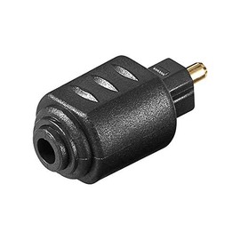 Wentronic Mini Jack Adaptor 3.5 mm to Toslink 11924 GB Black