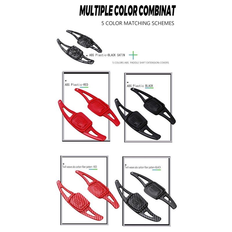 ontto ABS Plastic Car Steering Wheel Shift Paddle Shifter Extension