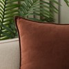 JIAHANNHA Velvet Brown Throw Pillow Covers 24x24 Inches Pack of
