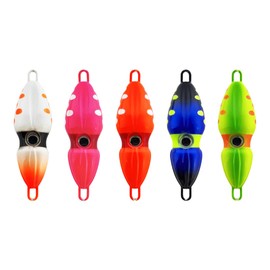 LIVEAX オモック イカ型 夜光 80 100 120ｇ 鯛ラバ タイラバ タイジグ マダイ ブリ ヒラメ (120g 7.3cm)