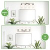 Guliaofo 4-Light Nickel Bathroom Light Fixtures, E26 Modern Vanity Lights