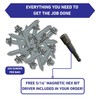 EAGLE 1 Metal Roofing Screws: #17 Metal Building Screws (250-Count),Oversized