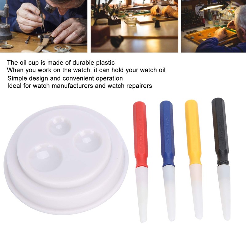 Professional Plastic Watch Repair Kit, Clock Repair Oiler Pen With