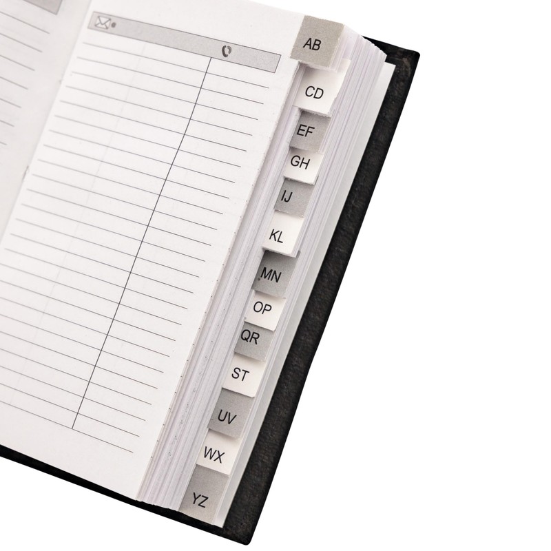 Index Address Book Leather Look Cover Executive Padded Small Sizes