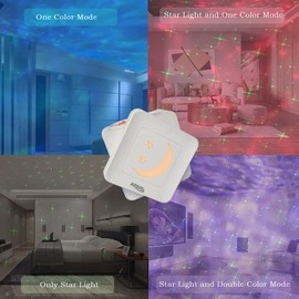 LED Star Projector Light, Starry Sky Light, Projector Light, Bedside Lamp, Projection Lamp, 10 Different Lighting Films Voice, Control, Night Light, Create Atmosphere, Night Light, Christmas Decoration, Christmas Decoration, Valentine's Day Gift, Childre