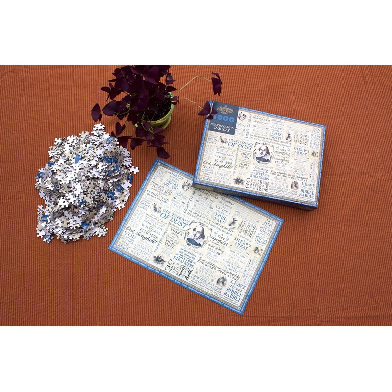 Shakespeare Insults Jigsaw Puzzle - 1000 Pieces - Includes Mini