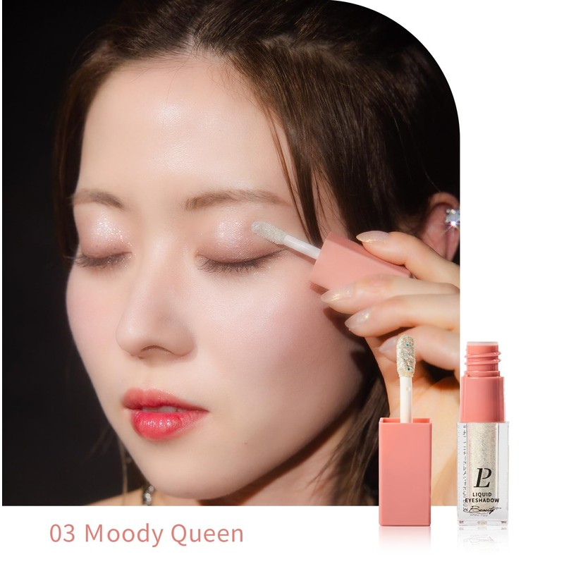 LEPOREM LP03Moody Queen Liquid Eyeshadow Glitter Makeup Eyeshadow Glitter Teardrop