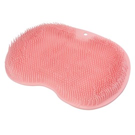 SoraVie Foot Brush with Suction Cup, Anti-Slip, for Bathrooms, Dirt Removal, Exfoliating Care, Foot Odor, Foot Massage (Pink)