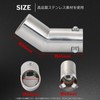 calm wish muffler cutter, black, light, car, downward, single accessory,