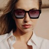 Cyxus Sunglasses Womens Men Square Chunky Frame Retro Stylish UV