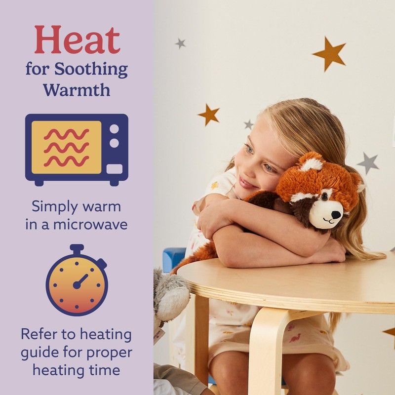 warmies warmies Microwavable & Weighted Stuffed Animals, Red Panda -