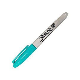 Sharpie Permanent Markers, Fine Point, 3-Count (Aqua)