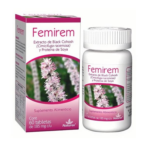 Femirem Extracto de Black Cohosh 60 tabletas 185 mg