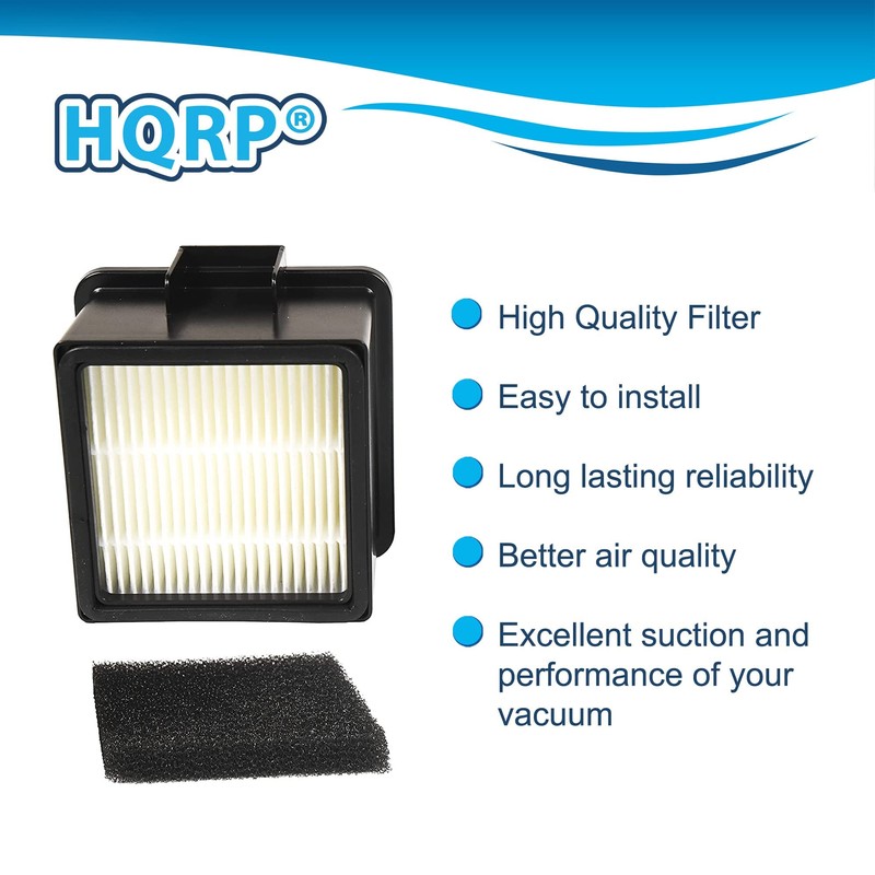 HQRP Filter Replacement for Dirt Devil F43, 2PY1105000, 1PY1106000 EasyLite