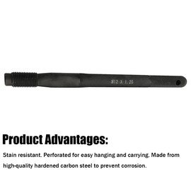 JNNJ Wheel Alignment Pin, Suspension Guide Tool, Thread Wheel Alignment Pin, Wheel Mounting Aid, Wheel Mounting Aid Set, for Most Cars (M12 x 1.25)