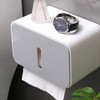 Wall Mounted Tissue Box Dual Paper Outlet Waterproof and Moistureproof