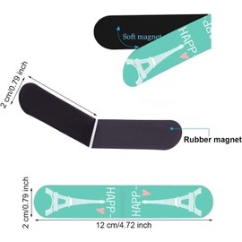 QHFlashbuy Magnetic Bookmarks, Pack of 30 Colourful Cute Magnetic Optical Bookmarks for Students, Office, Reading