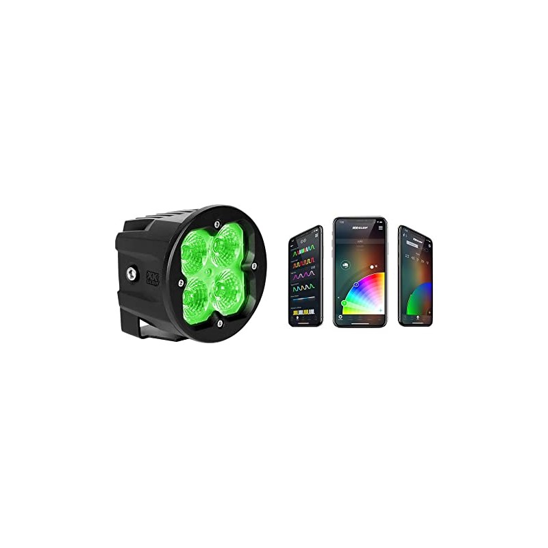 1PC XKGLOW Fog Light Mount Cube Light Spot Beam Bluetooth