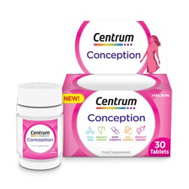 Centrum Conception Vitamins for Women, Fertility Supplements with 400μg Folic Acid, 30 Tablets