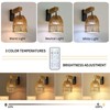 Espossi Battery Operated Wall Sconce, Boho Battery Wall Sconces Set